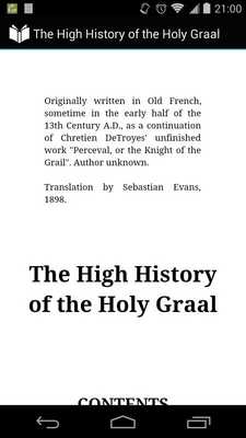 Emulate Android APK High History of Holy Graal