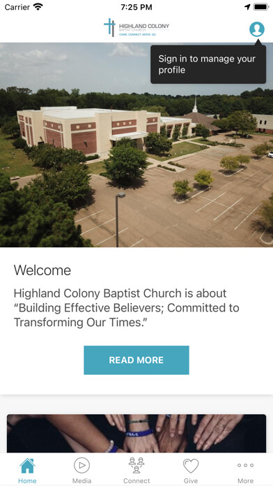 Emulate iPhone app Highland Colony Baptist Church using MyAndroid Emulate iPhone app Highland Colony Baptist Church using MyAndroid