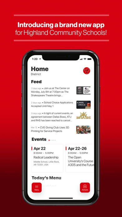 Emulate iPhone app Highland Community Schools using MyAndroid Emulate iPhone app Highland Community Schools using MyAndroid