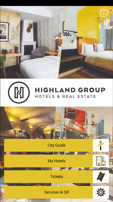 Emulate iPhone app Highland Group Hotels using MyAndroid