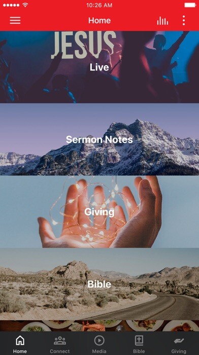 Emulate iPhone app Highland Methodist App using MyAndroid
