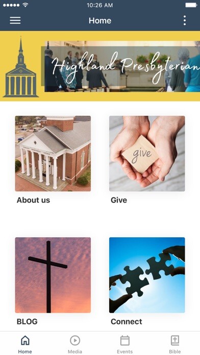 Emulate iPhone app Highland Presbyterian using MyAndroid Emulate iPhone app Highland Presbyterian using MyAndroid