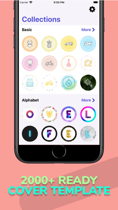 Emulate iPhone app Highlight Cover Maker 2023 using MyAndroid