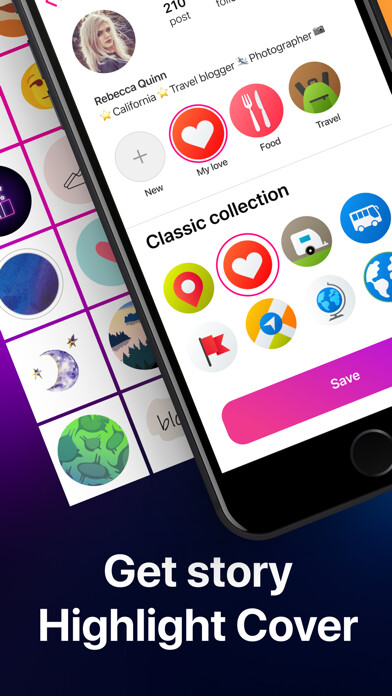 Emulate iPhone app Highlight covers for IG story using MyAndroid
