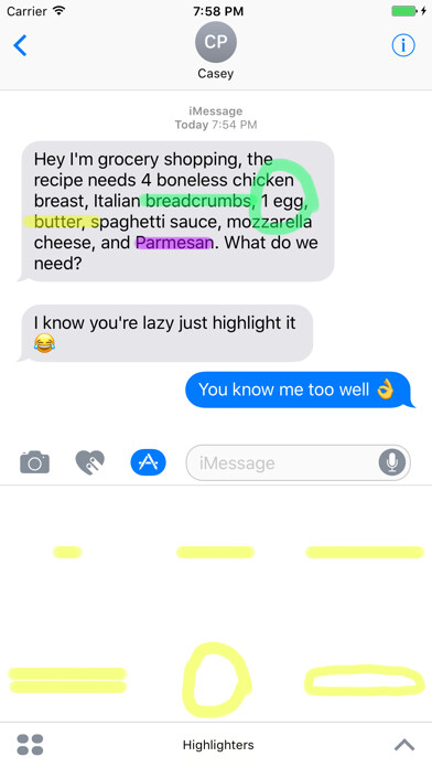 Emulate iPhone app Highlighters for iMessage using MyAndroid Emulate iPhone app Highlighters for iMessage using MyAndroid