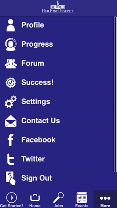 Emulate iPhone app High-Point University using MyAndroid Emulate iPhone app High-Point University using MyAndroid
