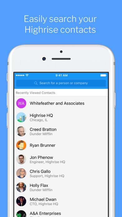 Emulate iPhone app Highrise - Simple CRM using MyAndroid Emulate iPhone app Highrise - Simple CRM using MyAndroid