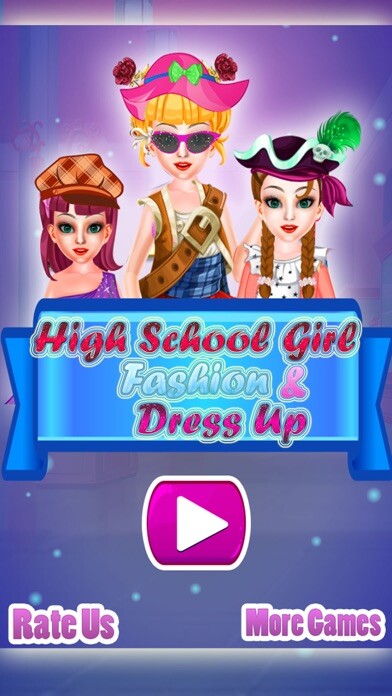 Emulate iPhone app High School Dress up game using MyAndroid