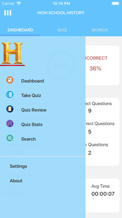 Emulate iPhone app High School History using MyAndroid Emulate iPhone app High School History using MyAndroid