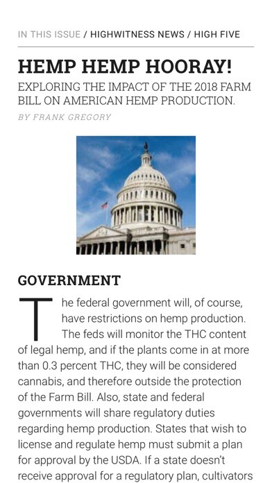 Emulate iPhone app High Times Magazine using MyAndroid