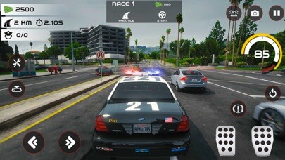 Emulate iPhone app Highway Police Chase Simulator using MyAndroid