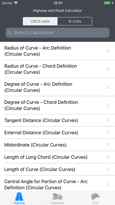 Emulate iPhone app Highways & Roadwork Calculator using MyAndroid Emulate iPhone app Highways & Roadwork Calculator using MyAndroid