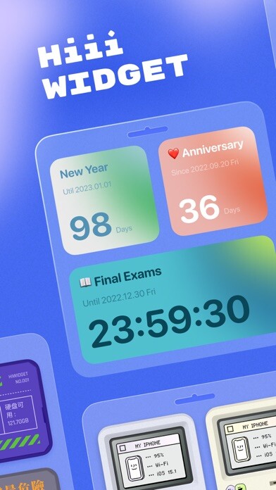 Emulate iPhone app HiiiWidget - Animated widgets using MyAndroid