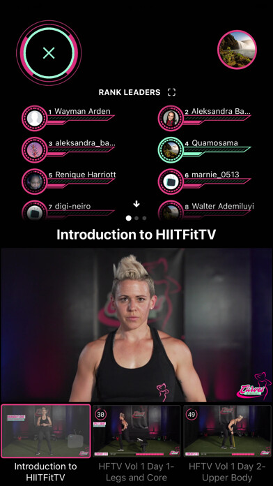 Emulate iPhone app HiitFITTV using MyAndroid