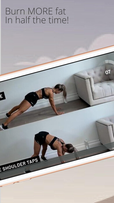 Emulate iPhone app HIIT Intensity Cardio Workout using MyAndroid