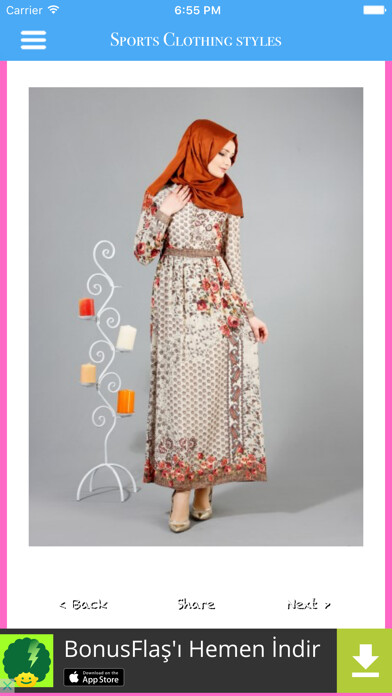 Emulate iPhone app Hijab Clothes Style using MyAndroid