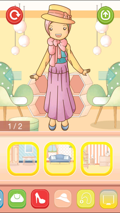 Emulate iPhone app Hijab Dress Up using MyAndroid