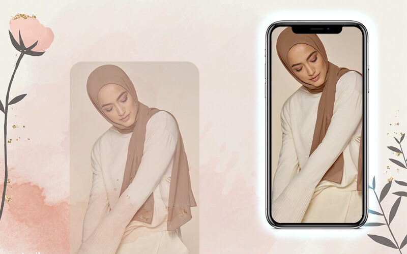 Run android online APK Hijab Photo Suit Women Scarf from MyAndroid or emulate Hijab Photo Suit Women Scarf using MyAndroid