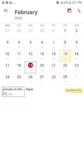 Run android online APK Hijri Calendar & Holidays of over 20 Countries from MyAndroid or emulate Hijri Calendar & Holidays of over 20 Countries using MyAndroid Run android online APK Hijri Calendar & Holidays of over 20 Countries from MyAndroid or emulate Hijri Calendar & Holidays of over 20 Countries using MyAndroid