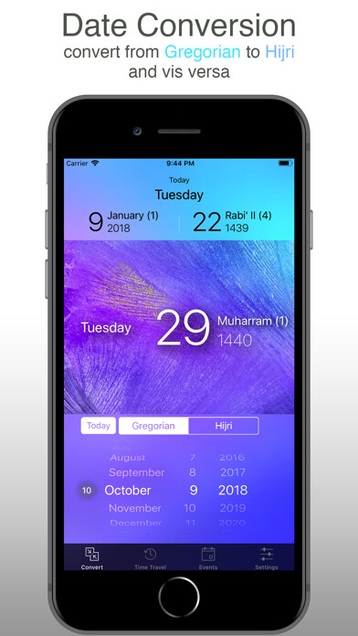 Emulate iPhone app Hijri Cal التقويم الهجري using MyAndroid Emulate iPhone app Hijri Cal التقويم الهجري using MyAndroid