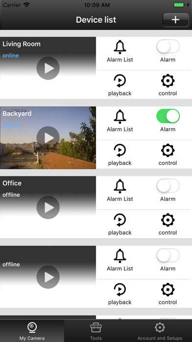 Emulate iPhone app HiKam Pro using MyAndroid