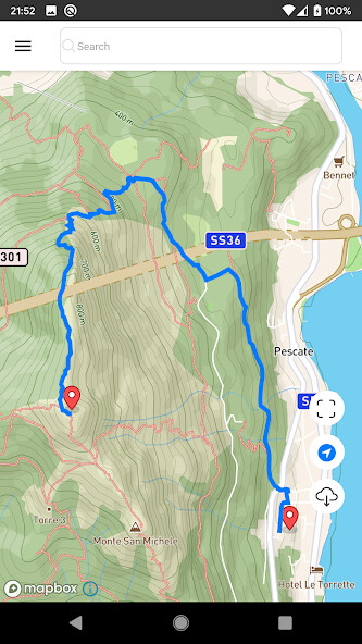 Run android online APK Hiker from MyAndroid or emulate Hiker using MyAndroid