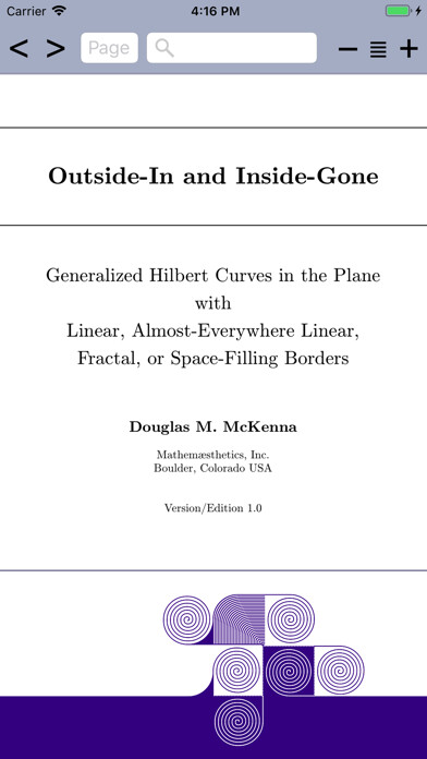 Emulate iPhone app Hilbert Curves using MyAndroid