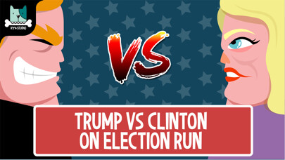 Emulate iPhone app Hillary vs Trump - Run For President 2016 using MyAndroid
