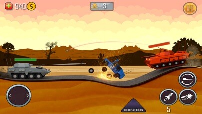 Emulate iPhone app Hill of Tanks : Tank Battle using MyAndroid