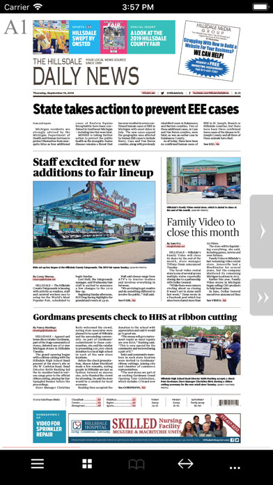 Emulate iPhone app Hillsdale Daily News eEdition using MyAndroid Emulate iPhone app Hillsdale Daily News eEdition using MyAndroid