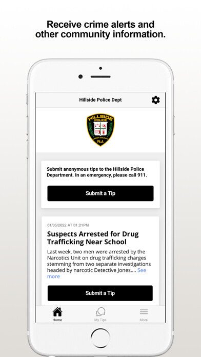 Emulate iPhone app Hillside PD using MyAndroid