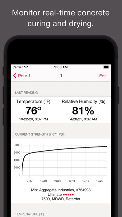 Emulate iPhone app Hilti Concrete Sensors using MyAndroid