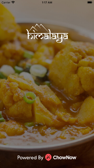 Emulate iPhone app Himalaya Cuisine of India using MyAndroid