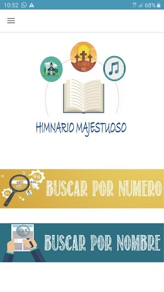 Emulate iPhone app Himnario Majestuoso using MyAndroid