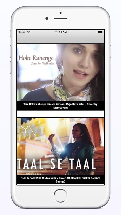 Emulate iPhone app Hindi Cover Songs using MyAndroid