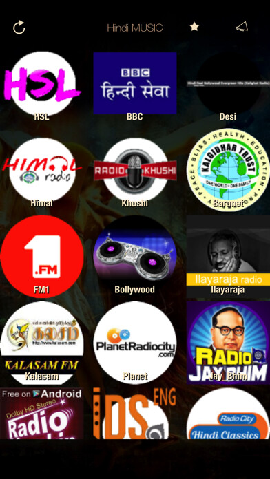 Emulate iPhone app Hindi Music Radio ONLINE using MyAndroid