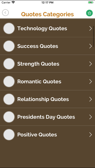 Emulate iPhone app Hindi Quotes & Anmol Vichar using MyAndroid
