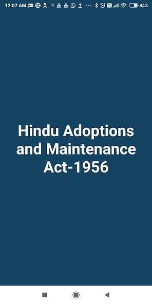 Run android online APK Hindu Adoptions and Maintenance Act-1956(Bare Act) from MyAndroid or emulate Hindu Adoptions and Maintenance Act-1956(Bare Act) using MyAndroid Run android online APK Hindu Adoptions and Maintenance Act-1956(Bare Act) from MyAndroid or emulate Hindu Adoptions and Maintenance Act-1956(Bare Act) using MyAndroid