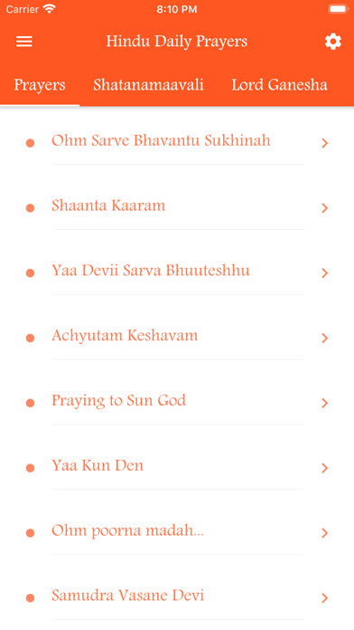 Emulate iPhone app Hindu Daily Prayers using MyAndroid Emulate iPhone app Hindu Daily Prayers using MyAndroid