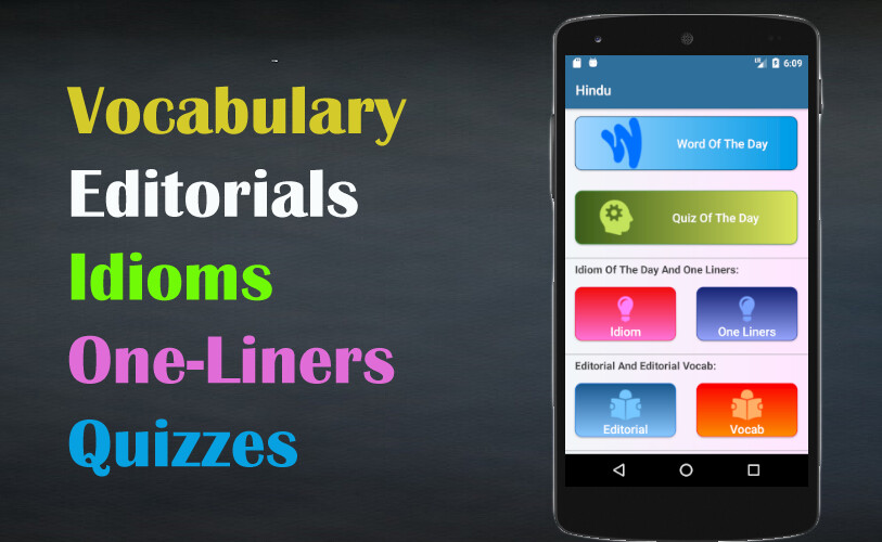 Run android online APK Hindu Vocab App  Editorial from MyAndroid or emulate Hindu Vocab App  Editorial using MyAndroid
