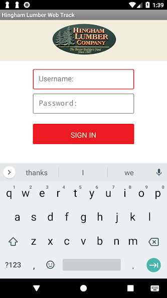 Emulate iPhone app Hingham Lumber Web Track using MyAndroid Emulate iPhone app Hingham Lumber Web Track using MyAndroid