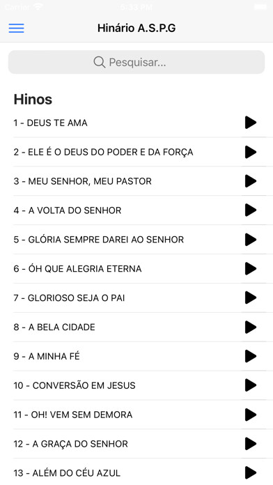 Emulate iPhone app Hinário ASPG using MyAndroid Emulate iPhone app Hinário ASPG using MyAndroid