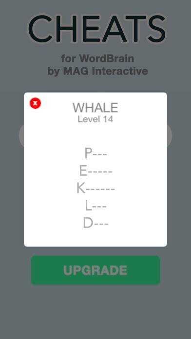 Emulate iPhone app Hints for WordBrain by MAG Interactive ~ See the First Letter for All Words Free using MyAndroid