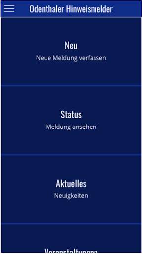 Run android online APK Hinweismelder Odenthal from MyAndroid or emulate Hinweismelder Odenthal using MyAndroid Run android online APK Hinweismelder Odenthal from MyAndroid or emulate Hinweismelder Odenthal using MyAndroid