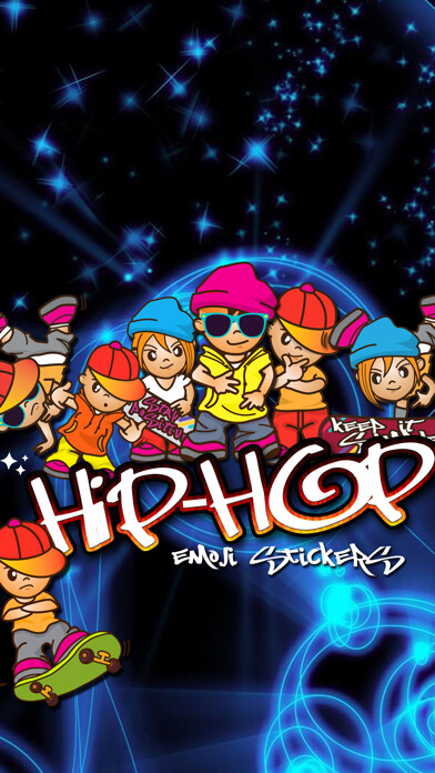 Emulate iPhone app Hip-hop Emoji Stickers using MyAndroid