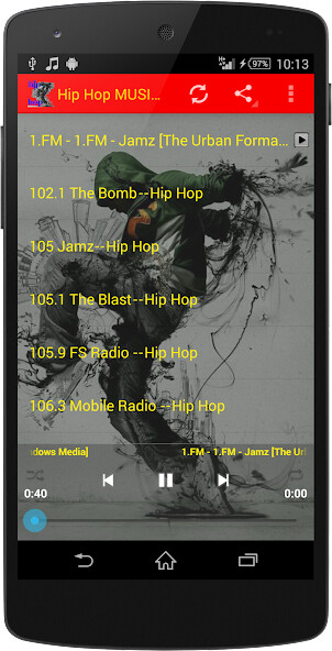 Emulate Android APK Hip Hop MUSIC Radio WorldWide