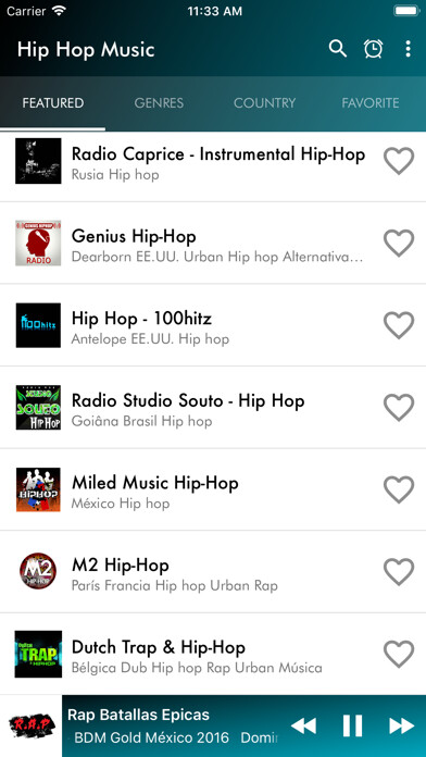 Emulate iPhone app Hip Hop Music R using MyAndroid