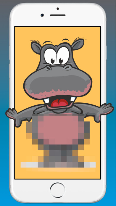 Emulate iPhone app Hippo Art - Drawing by Number using MyAndroid