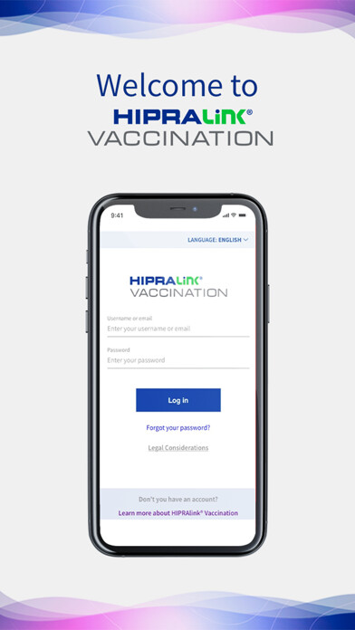 Emulate iPhone app HIPRAlink® Vaccination using MyAndroid Emulate iPhone app HIPRAlink® Vaccination using MyAndroid