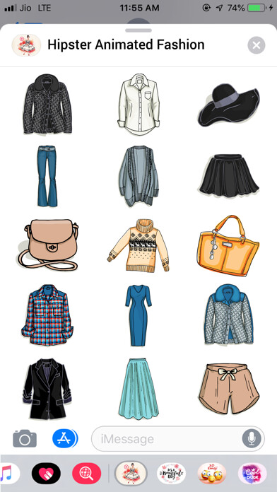Emulate iPhone app Hipster Animated Fashion Emoji using MyAndroid Emulate iPhone app Hipster Animated Fashion Emoji using MyAndroid